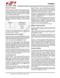 CY28551LFXCT Datasheet Page 14