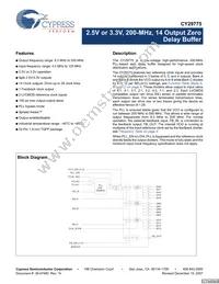CY29775AXIT Datasheet Cover