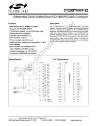 CY2SSTV857ZXI-32T Datasheet Cover