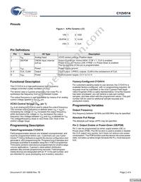 CY2V014FLXIT Datasheet Page 2