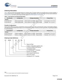 CY2V014FLXIT Datasheet Page 6
