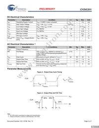 CY2VC511ZXC Datasheet Page 4