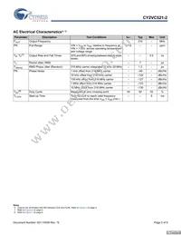 CY2VC521ZXC-2T Datasheet Page 5