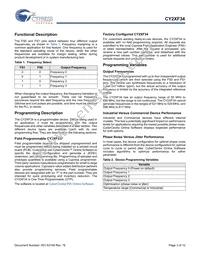 CY2XF34FLXIT Datasheet Page 3