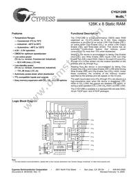 CY62128BLL-70ZXET Datasheet Cover