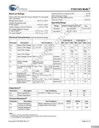 CY62136VLL-70ZSXET Datasheet Page 4