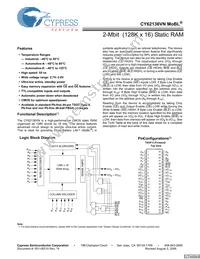 CY62136VNLL-70ZSXET Datasheet Cover