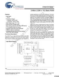 CY62137VLL-70ZXET Datasheet Cover