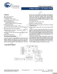 CY621472EV30LL-45ZSXI Datasheet Cover