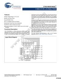 CY62148VNLL-70ZSXIT Datasheet Cover