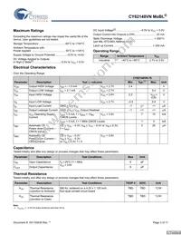 CY62148VNLL-70ZSXIT Datasheet Page 3