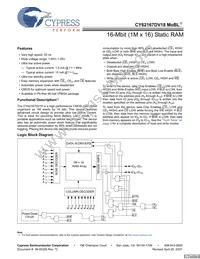 CY62167DV18LL-55BVXIT Datasheet Cover