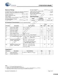 CY62167DV18LL-55BVXIT Datasheet Page 3