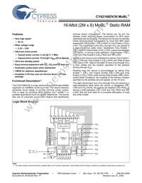 CY62168DV30LL-55BVXIT Datasheet Cover