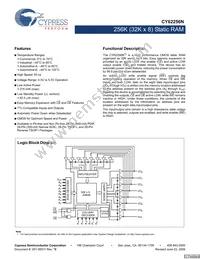 CY62256NLL-55ZRXET Datasheet Cover