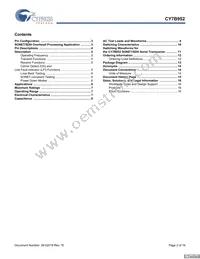 CY7B952-SXCT Datasheet Page 2
