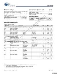 CY7B952-SXCT Datasheet Page 7