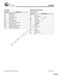 CY7B952-SXCT Datasheet Page 14
