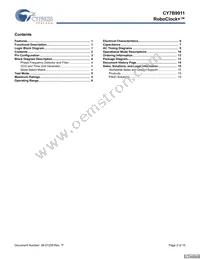 CY7B9911-5JCT Datasheet Page 2