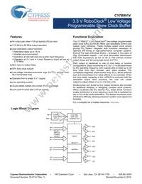 CY7B991V-2JCT Datasheet Cover