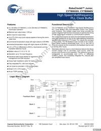 CY7B9940V-5AXIT Datasheet Cover