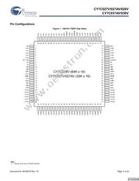 CY7C027V-25AI Datasheet Page 3