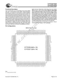 CY7C028-15AC Datasheet Page 2