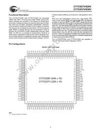 CY7C028V-25AC Datasheet Page 2