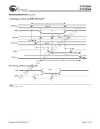 CY7C036A-15AC Datasheet Page 12