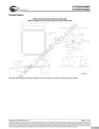 CY7C037V-20AXC Datasheet Page 17