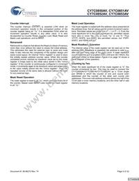 CY7C0852AV-133BBC Datasheet Page 9