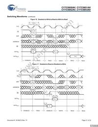 CY7C0852AV-133BBC Datasheet Page 21