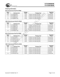 CY7C09199-9AC Datasheet Page 17