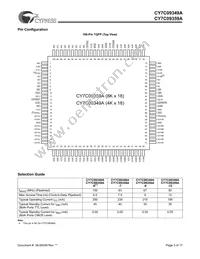 CY7C09349A-12AC Datasheet Page 3