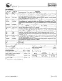 CY7C09349A-12AC Datasheet Page 4