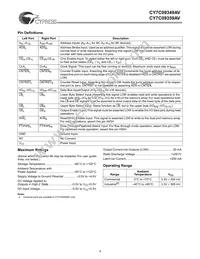 CY7C09349AV-12AC Datasheet Page 4