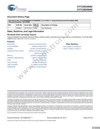 CY7C09359AV-9AXC Datasheet Page 20