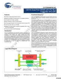 CY7C09449PVA-AC Datasheet Cover