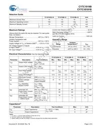 CY7C1019B-12ZXC Datasheet Page 2