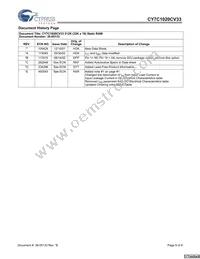 CY7C1020CV33-10ZXCT Datasheet Page 9