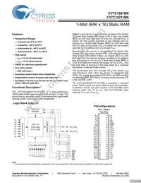 CY7C10211BN-10ZXCT Datasheet Cover