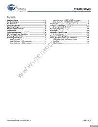 CY7C1021CV26-15BAET Datasheet Page 2