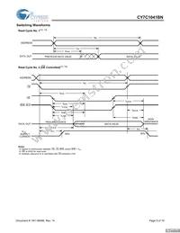 CY7C1041BNL-20VXCT Datasheet Page 5