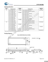 CY7C1041BNL-20VXCT Datasheet Page 8