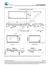 CY7C1041BNV33L-15ZXCT Datasheet Page 7