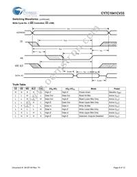 CY7C1041CV33-20ZXC Datasheet Page 8