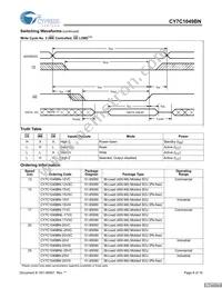 CY7C1049BNL-17VC Datasheet Page 8