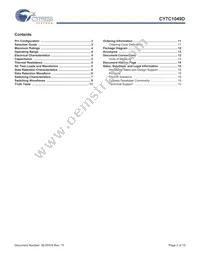 CY7C1049D-10VXIT Datasheet Page 2