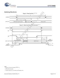 CY7C1049D-10VXIT Datasheet Page 8