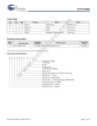 CY7C1049D-10VXIT Datasheet Page 11